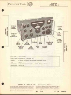 collins model 51j-3 multi-band am radio receiver sams photofact manual
