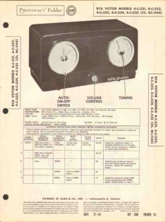 rca victor model 4-c-53x am radio receiver clock sams photofact manual rca victor model 4-c-53x am radio receiver clock sams photofact manual