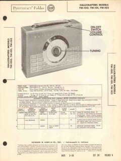 hallicrafters model tw-10x am radio receiver sams photofact manual hallicrafters model tw-10x am radio receiver sams photofact manual