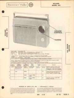 roland model 5p5 5-tube am radio receiver sams photofact manual roland model 5p5 5-tube am radio receiver sams photofact manual