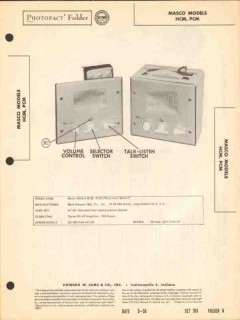 masco model hcm pcm intercommunications system sams photofact manual masco model hcm pcm intercommunications system sams photofact manual