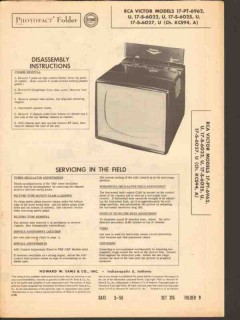 rca victor model kcs94 kcs94a tv television sams photofact manual