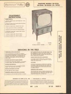 truetone model 21t35 tv television receiver sams photofact manual