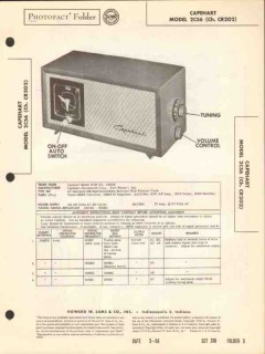 capehart model 2c56 am radio receiver clock sams photofact manual