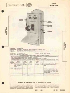 guild model 556 5 tube am radio receiver sams photofact manual guild model 556 5 tube am radio receiver sams photofact manual