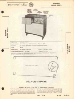 roland model 10xf2 am fm radio receiver phono sams photofact manual roland model 10xf2 am fm radio receiver phono sams photofact manual