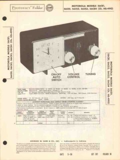 motorola model 56cxx am radio receiver clock sams photofact manual