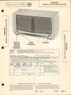 firestone model 4-a-143 4-tube am radio receiver sams photofact manual firestone model 4-a-143 4-tube am radio receiver sams photofact manual