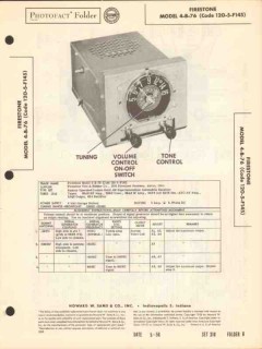 firestone model 4-b-76 am car radio receiver sams photofact manual firestone model 4-b-76 am car radio receiver sams photofact manual