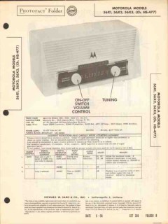 motorola model 56x1 56x2 56x3 am radio receiver sams photofact manual