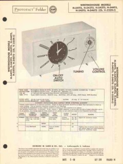 westinghouse chassis v-2259-1 am radio clock sams photofact manual westinghouse chassis v-2259-1 am radio clock sams photofact manual