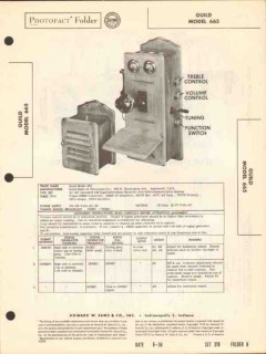 guild model 665 5 tube am radio receiver sams photofact manual guild model 665 5 tube am radio receiver sams photofact manual
