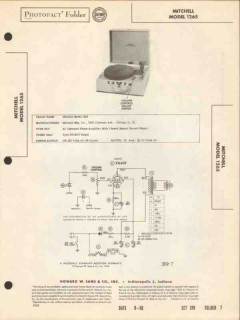 mitchell model 1265 3-speed record player sams photofact manual mitchell model 1265 3-speed record player sams photofact manual