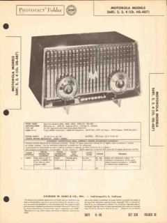 motorola model 56r1 56r2 56r3 56r4 am radio sams photofact manual