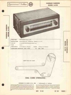 harman-kardon model a-310 am fm radio tuner sams photofact manual harman-kardon model a-310 am fm radio tuner sams photofact manual
