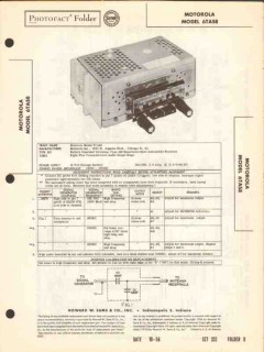 motorola model 6tas8 am car radio receiver sams photofact manual