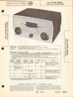 rca model 6-xy-5a 6-xy-5b am radio receiver sams photofact manual rca model 6-xy-5a 6-xy-5b am radio receiver sams photofact manual