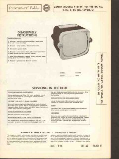 zenith model y1814yx y1816xx television receiver sams photofact manual zenith model y1814yx y1816xx television receiver sams photofact manual