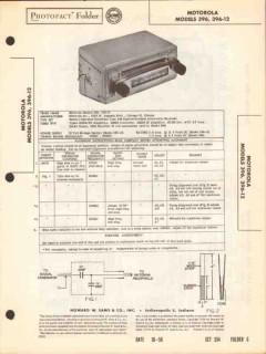motorola model 396 396-12 am car radio receiver sams photofact manual