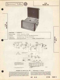 v-m model 155 4-speed record player phonograph sams photofact manual v-m model 155 4-speed record player phonograph sams photofact manual