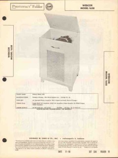 webcor model 1658 3-speed record changer phono sams photofact manual webcor model 1658 3-speed record changer phono sams photofact manual