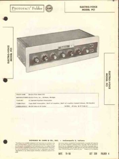 electro-voice model pc1 equalizer preamplifier sams photofact manual electro-voice model pc1 equalizer preamplifier sams photofact manual