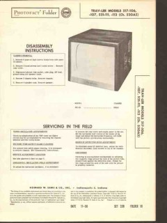 trav-ler model 517-10x 521-11x television tv sams photofact manual2