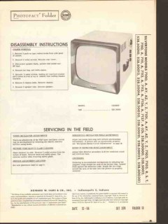 silvertone model 710x 711x 712x tv television sams photofact manual silvertone model 710x 711x 712x tv television sams photofact manual