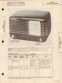 philco model 46-20x 5 tube am radio receiver sams photofact manual philco model 46-20x 5 tube am radio receiver sams photofact manual