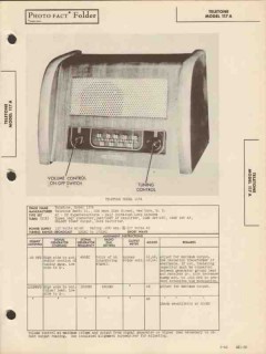 teletone model 117a 6 tube am radio receiver sams photofact manual teletone model 117a 6 tube am radio receiver sams photofact manual