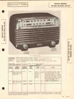 philco model 46-250 46-251 am radio receiver sams photofact manual philco model 46-250 46-251 am radio receiver sams photofact manual