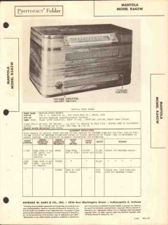 mantola model r643w 4 tube am radio receiver sams photofact manual mantola model r643w 4 tube am radio receiver sams photofact manual