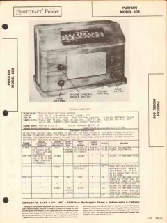 puritan model 508 7 tube am radio receiver sams photofact manual puritan model 508 7 tube am radio receiver sams photofact manual