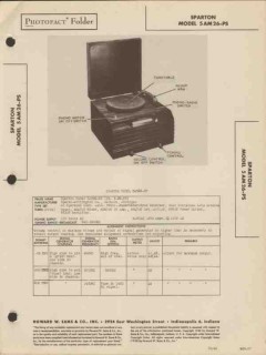 sparton model 5am26-ps am radio phonograph sams photofact manual