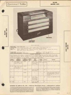 elcar model 602 6 tube am sw radio receiver sams photofact manual elcar model 602 6 tube am sw radio receiver sams photofact manual