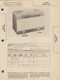garod model 6au-1 6 tube am radio receiver sams photofact manual garod model 6au-1 6 tube am radio receiver sams photofact manual