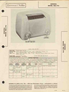 sonora model rbu-176 5 tube am radio receiver sams photofact manual sonora model rbu-176 5 tube am radio receiver sams photofact manual