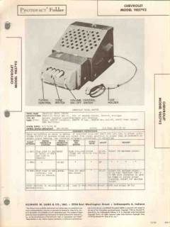 chevrolet model 985792 am car radio receiver sams photofact manual