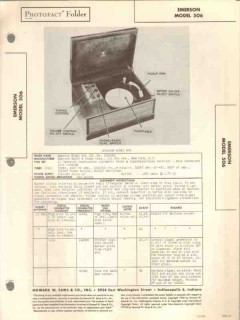 emerson model 506 am radio receiver phonograph sams photofact manual emerson model 506 am radio receiver phonograph sams photofact manual