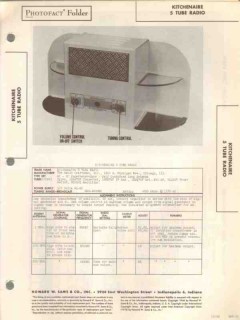 radio craftsmen model kitchenaire 5 tube radio sams photofact manual