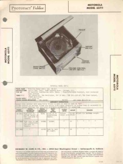 motorola model 65f11 am radio phonograph sams photofact manual motorola model 65f11 am radio phonograph sams photofact manual