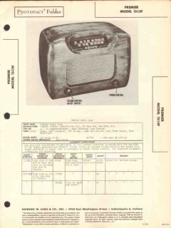 premier model 15lw 5 tube am radio receiver sams photofact manual premier model 15lw 5 tube am radio receiver sams photofact manual