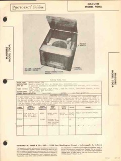 maguire model 700a am radio receiver phonograph sams photofact manual maguire model 700a am radio receiver phonograph sams photofact manual
