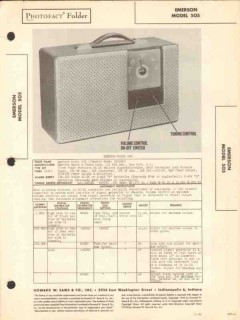 emerson model 505 6 tube am radio receiver sams photofact manual emerson model 505 6 tube am radio receiver sams photofact manual