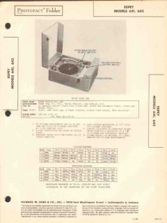 espey model 641 642 phonograph record player sams photofact manual espey model 641 642 phonograph record player sams photofact manual