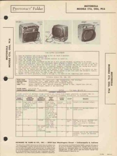 motorola model ct6 oe6 pc6 am car radio receiver sams photofact manual