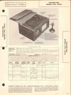 packard-bell model 1052 radio phono recorder sams photofact manual packard-bell model 1052 radio phono recorder sams photofact manual
