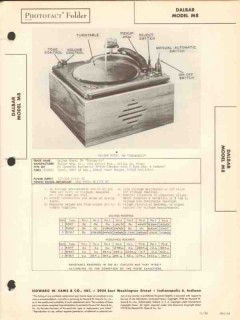 dalbar model m8 tonomatic phonograph player sams photofact manual
