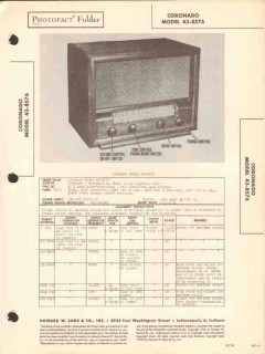 coronado model 43-8576 am sw radio receiver sams photofact manual coronado model 43-8576 am sw radio receiver sams photofact manual