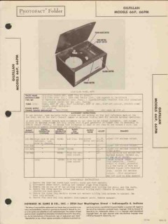 gilfillan model 66p 66pm am radio phonograph sams photofact manual gilfillan model 66p 66pm am radio phonograph sams photofact manual